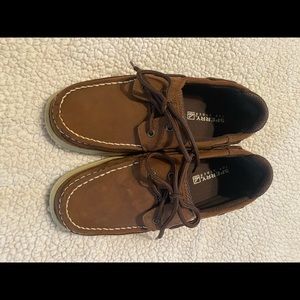 Boys Sperry Lanyard casual hot shoes, size 5